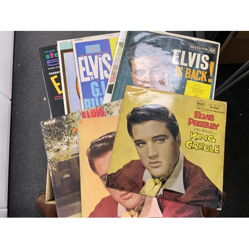 1263 - Sixty-two Elvis Presley and Eddie Cochran LP record albums, including forty-six Elvis Presley albums... 