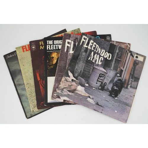 1278 - Six Fleetwood Mac related LP record albums; Peter Greens Fleetwood Mac stereo on Blue Horizon label... 