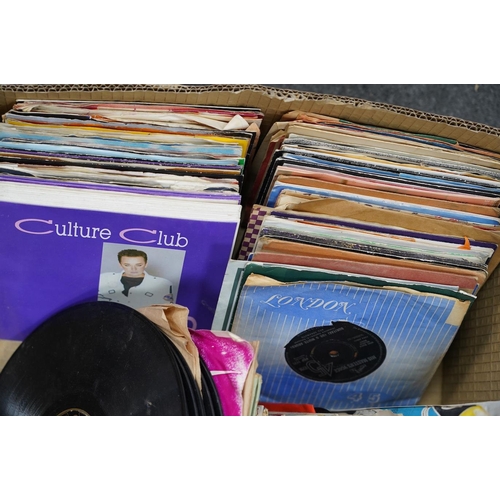 1282 - A collection of 1960s-80s 7 singles (approx 120), together with a few 78rpm records, artists includ... 