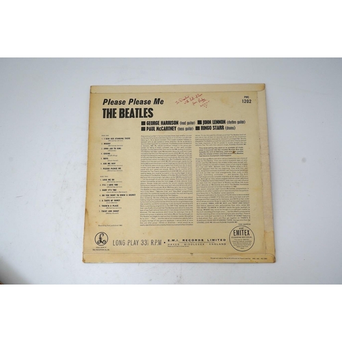 1305 - Eleven The Beatles LP record albums; Please Please Me, PMC 1202, XEX.421, two copies of With The Bea... 