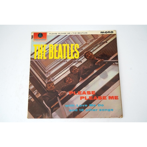 1306 - Ten The Beatles LP record albums; Please Please Me, PMC 1202, XEX.421, two copies of With The Beatle... 