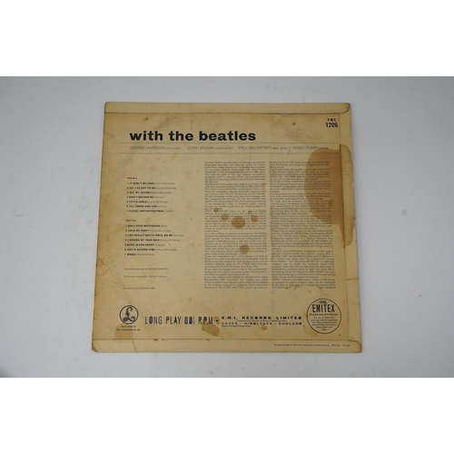 1310 - Ten The Beatles LP record albums; With The Beatles, PMC 1206, XEX.447, two copies of A Hard Days Ni... 