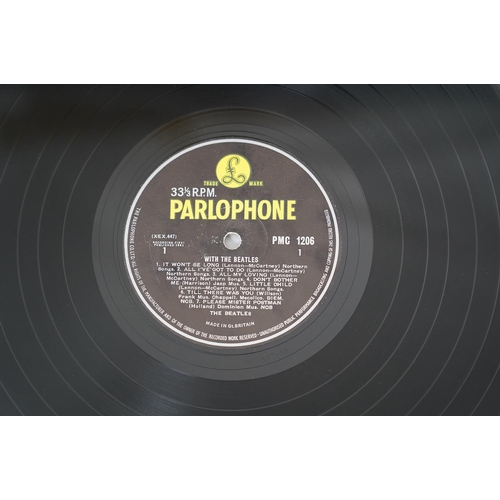 1310 - Ten The Beatles LP record albums; With The Beatles, PMC 1206, XEX.447, two copies of A Hard Days Ni... 