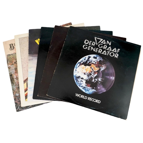 1313 - Six Black Sabbath and Van der Graaf Generator LP record albums; World Record and another, Godbluff, ... 