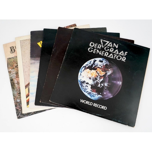 1313 - Six Black Sabbath and Van der Graaf Generator LP record albums; World Record and another, Godbluff, ... 