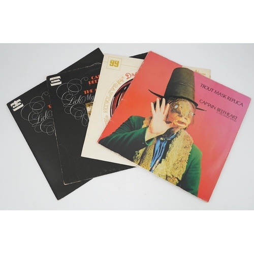 1317 - Four Captain Beefheart and His Magic Band LP record albums; Dropout Boogie, stereo on Buddah Records... 