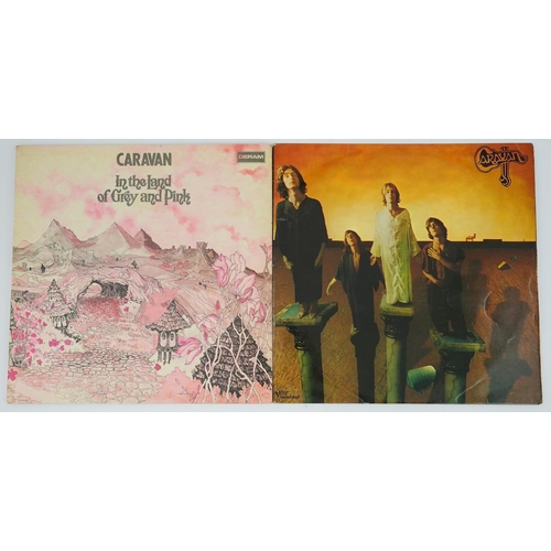 1329 - Two Caravan LP record albums; Caravan on Verve VLP.6011 on brown label and In The Land of Pink and G... 