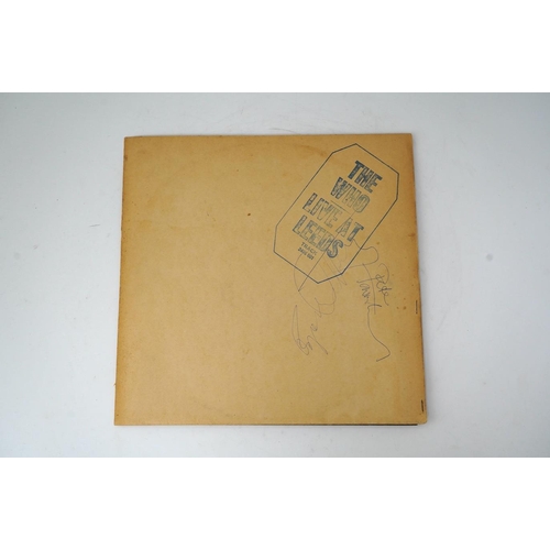 1335 - The Who; Live at Leeds, LP record album, Track 2406 001, with 11 inserts including the booklet of ph... 