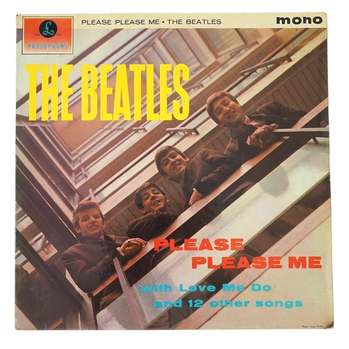 1337 - The Beatles; Please Please Me LP record album, mono on gold Parlophone label, PMC 1202, XEX 421-1N. ... 