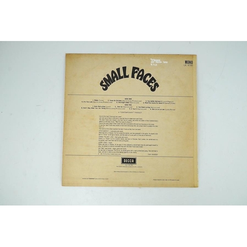 1345 - Small Faces; Small Faces LP record album, mono on Decca LK4790, red label, XARL-7217-4A. Condition -... 