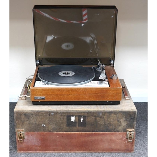 1353 - A Goldring Lenco GL78 record player turntable. Condition - fair