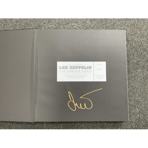 1356 - A signed copy of Led Zeppelin - Five Glorious Nights, by Dave Lewis, pub. Rufus Stone Limited Editio... 