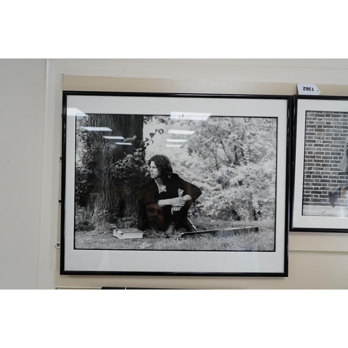 1362 - Keith Morris, two framed photographs of Nick Drake (as produced for the exhibition in 2004 at Redfer... 