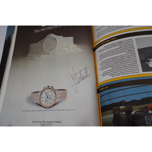 1368 - An archive of British Grand Prix memorabilia from Brands Hatch, including a collection of autographs... 