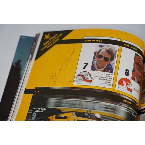 1368 - An archive of British Grand Prix memorabilia from Brands Hatch, including a collection of autographs... 