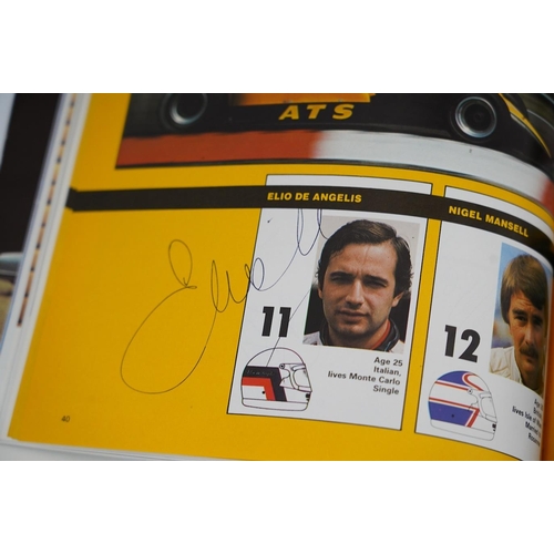 1368 - An archive of British Grand Prix memorabilia from Brands Hatch, including a collection of autographs... 