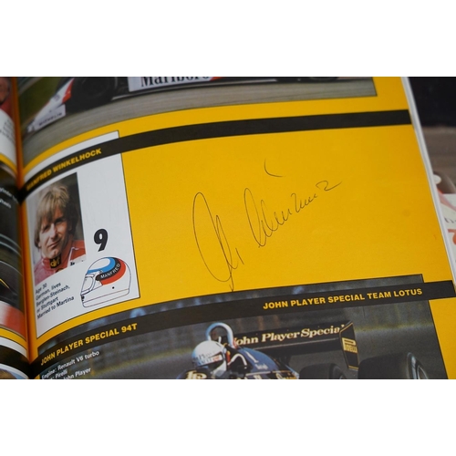 1368 - An archive of British Grand Prix memorabilia from Brands Hatch, including a collection of autographs... 