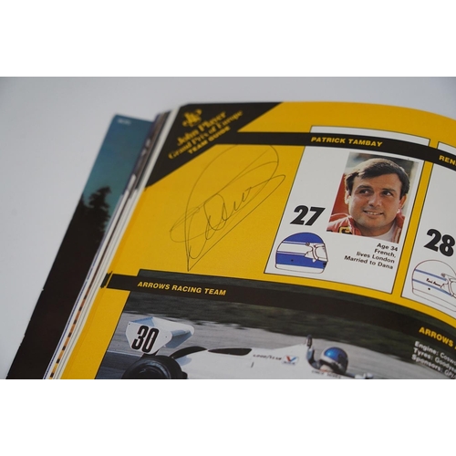 1368 - An archive of British Grand Prix memorabilia from Brands Hatch, including a collection of autographs... 