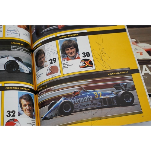 1368 - An archive of British Grand Prix memorabilia from Brands Hatch, including a collection of autographs... 