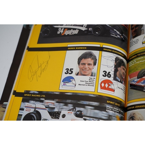 1368 - An archive of British Grand Prix memorabilia from Brands Hatch, including a collection of autographs... 