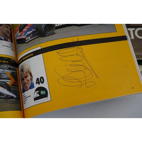 1368 - An archive of British Grand Prix memorabilia from Brands Hatch, including a collection of autographs... 