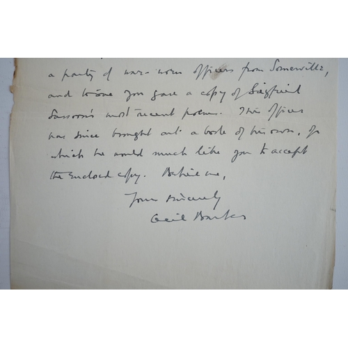 1369 - Letter from First World War soldier Leonard Cecil Barber on Norfolk Regiment headed paper, to Lady O... 