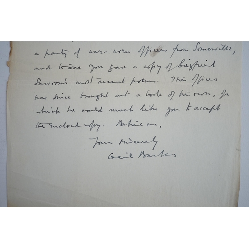 1369 - Letter from First World War soldier Leonard Cecil Barber on Norfolk Regiment headed paper, to Lady O... 