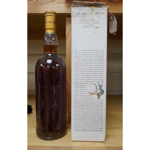 258 - A bottle of The Macallan Single Highland Malt Scotch Whisky, 10 years old, with the remains of its o... 