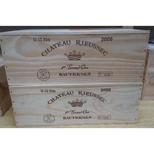 275 - Two sealed cases of twelve half bottles (twenty-four bottles) of 2006 Chateau Rieussec, Sauternes, i... 