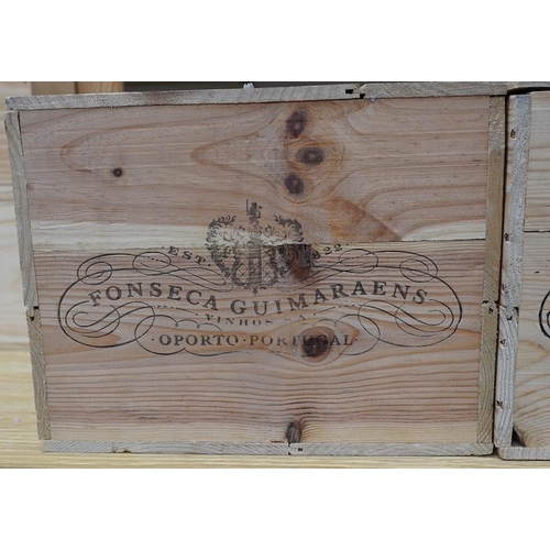 276 - Two sealed wood cases of twelve bottles (twenty-four bottles) of 1992 Fonseca Vintage Port, in OWC's... 