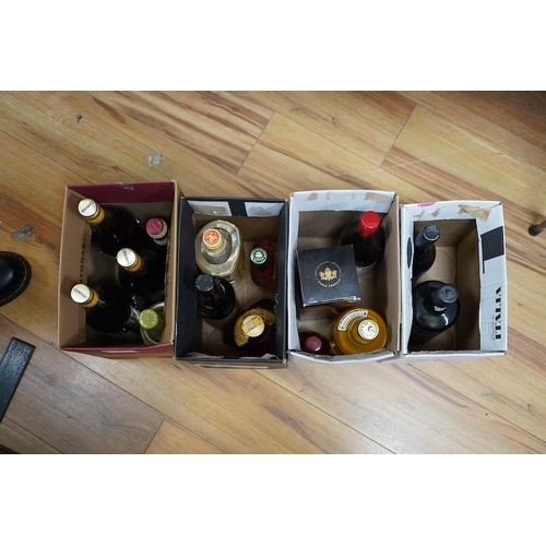 286A - Fourteen bottles of wine and spirits, etc. including Dimple, Campari, Pliska Reserve V.S.O.P. 7 year... 