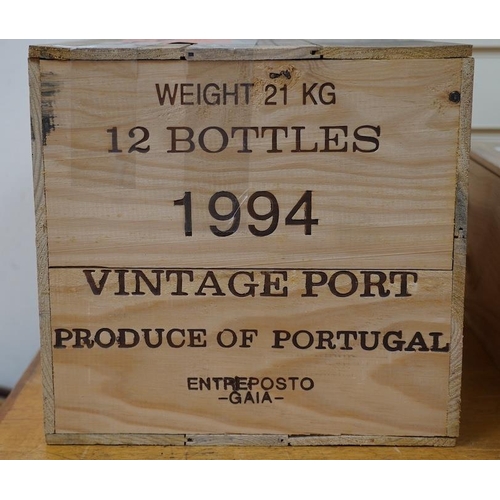 287 - A case of twelve bottles of 1994 Dows Vintage Port, in OWC, purchased en primeur from The Wine Socie... 