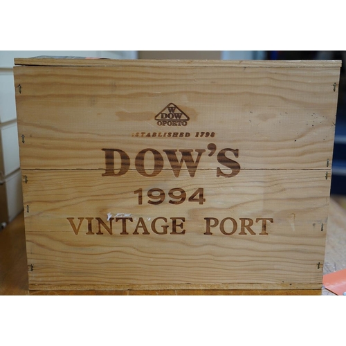 287 - A case of twelve bottles of 1994 Dows Vintage Port, in OWC, purchased en primeur from The Wine Socie... 