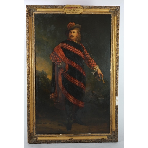 14 - John Whitehead Walton (1815-1895) Full length portrait of Thomas Henry Gartside Neville as Count Alm... 