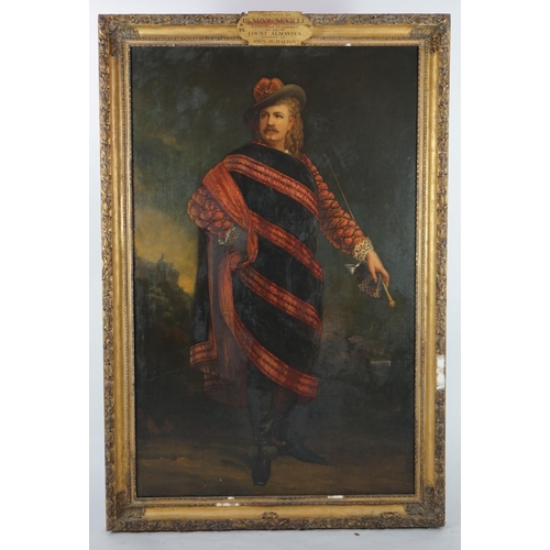 14 - John Whitehead Walton (1815-1895) Full length portrait of Thomas Henry Gartside Neville as Count Alm... 