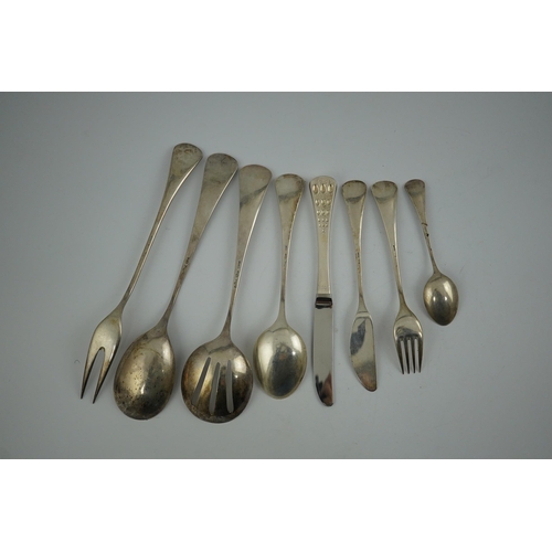 140 - A part canteen of German Rosenthal of 925 sterling from the "Romance" series, based on a d... 