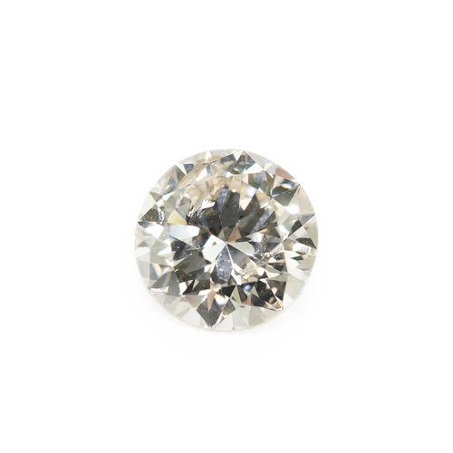 477 - An unmounted round brilliant cut diamond, weighing approximately 2.30ct, with an estimated colour an... 