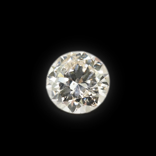 477 - An unmounted round brilliant cut diamond, weighing approximately 2.30ct, with an estimated colour an... 