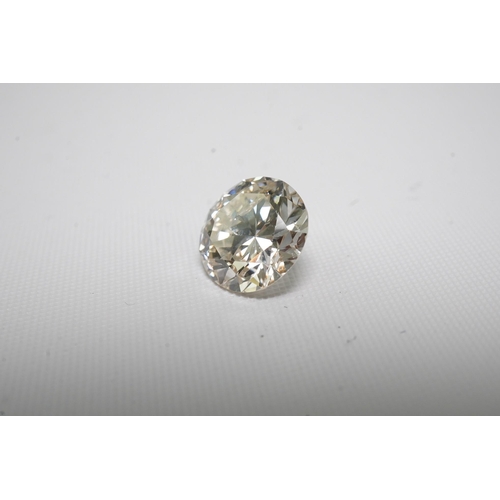 477 - An unmounted round brilliant cut diamond, weighing approximately 2.30ct, with an estimated colour an... 