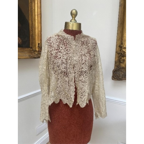 161 - A vintage cotton night gown, a John Lewis night gown and over dressing gown with lace trim, plus mix... 