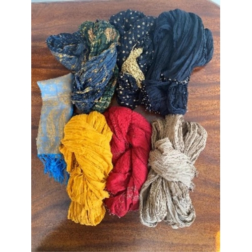 167 - A selection of scarves, mixed colours