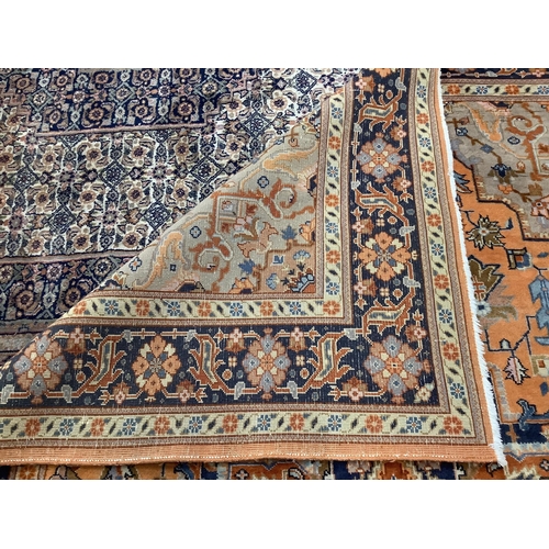 99 - A North West Persian peach ground carpet, 270 x 204cm. Condition - fair