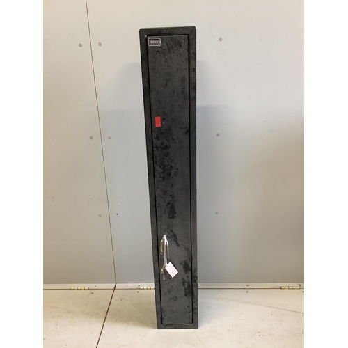 1009 - A Boxx twin gun safe with keys, width 20cm, depth 21cm, height 134cm. Condition - fair to good... 