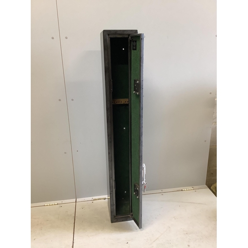 1009 - A Boxx twin gun safe with keys, width 20cm, depth 21cm, height 134cm. Condition - fair to good... 