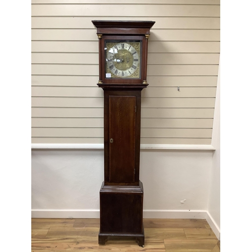 1 - Street & Pyke of Bridgwater.  A George III oak and mahogany eight day longcase clock, height 195cm. ... 