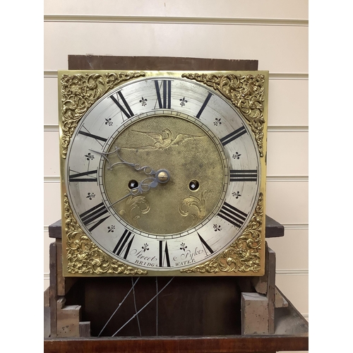 1 - Street & Pyke of Bridgwater.  A George III oak and mahogany eight day longcase clock, height 195cm. ... 