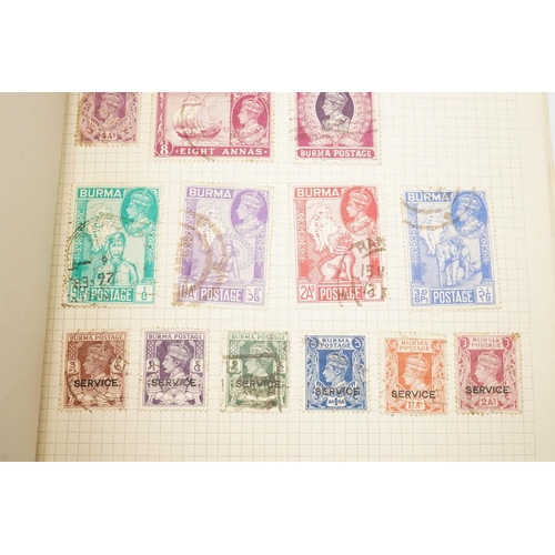 1035 - British and Commonwealth stamps, in two albums to include Great Britain, one penny black and two pen... 