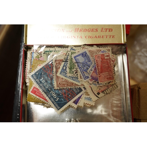 1039 - A collection of mostly British stamps in stock books including Mint, Definitives etc.