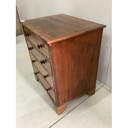 59 - A Victorian mahogany commode, width 63cm, height 73cm. Condition - adapted, fair