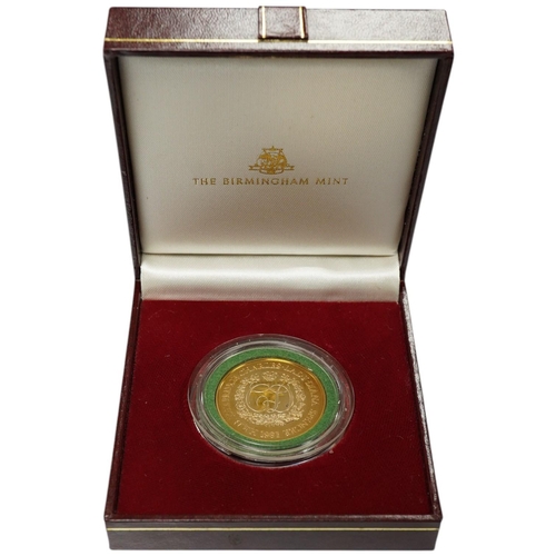 987 - Birmingham mint, Charles and Diana Spencer wedding 1981, 9ct. gold medal